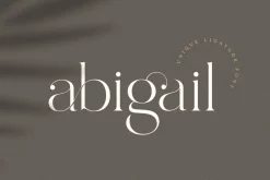 abigail - unique ligature font