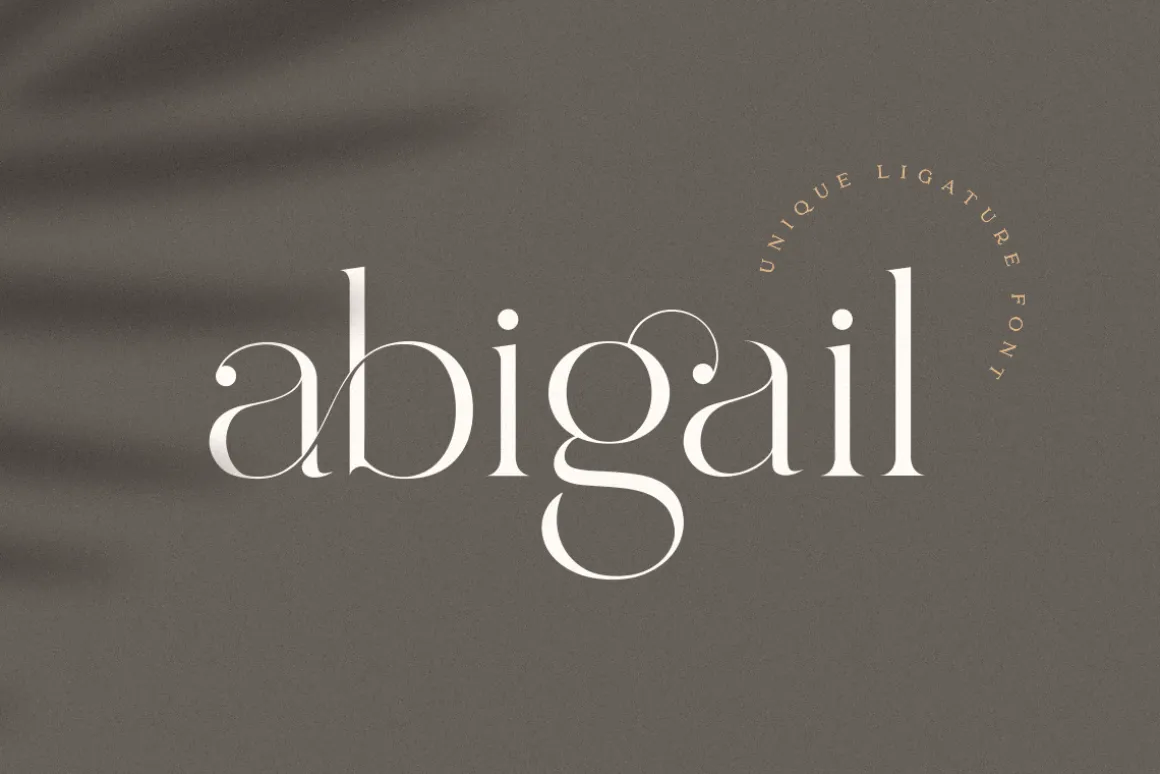 abigail - unique ligature font