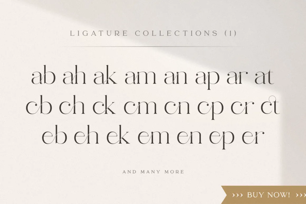 abigail - unique ligature font