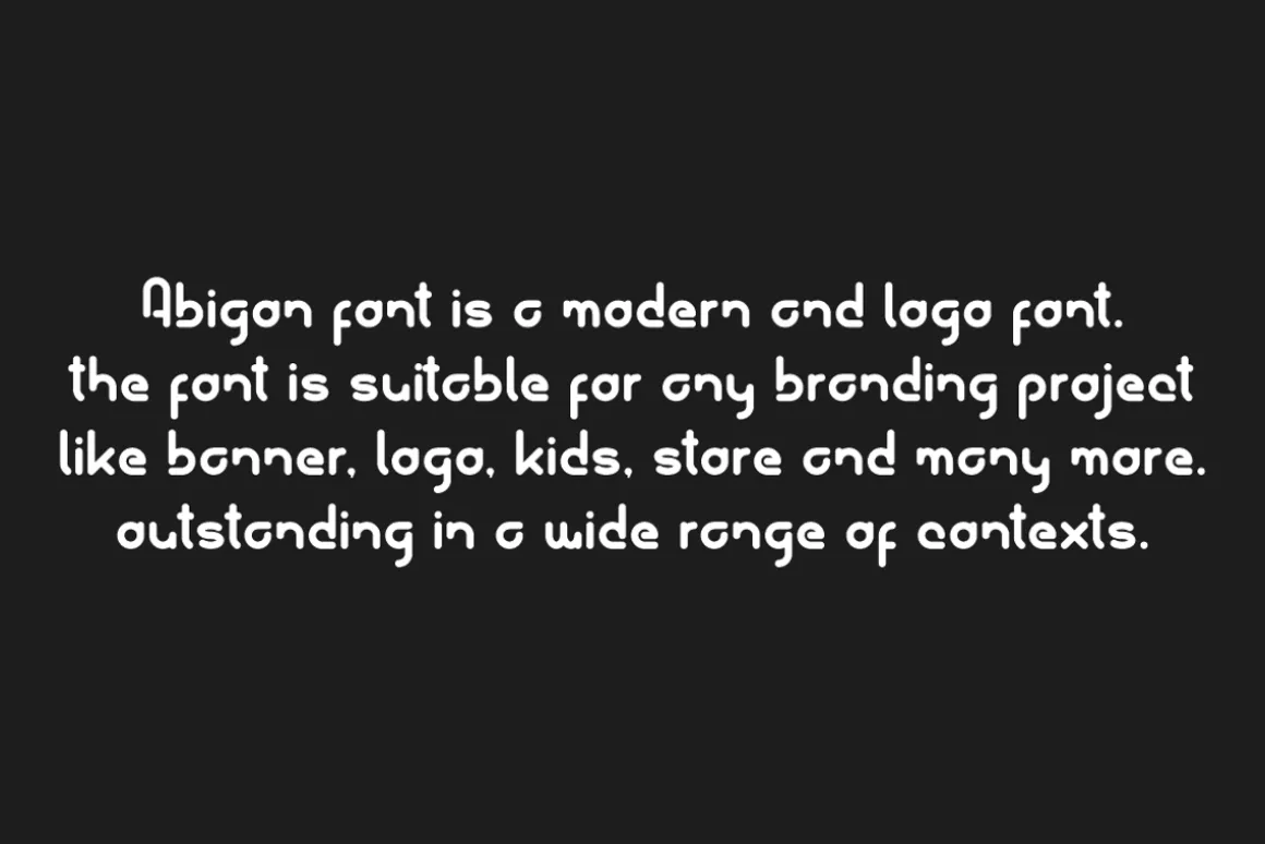 Abigon - Modern Minimal Font