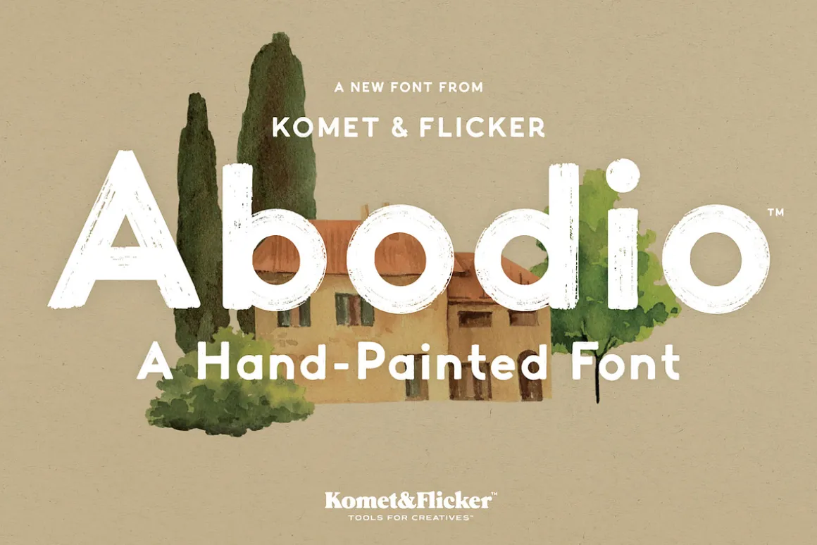 Abodio - A Hand-Painted Font