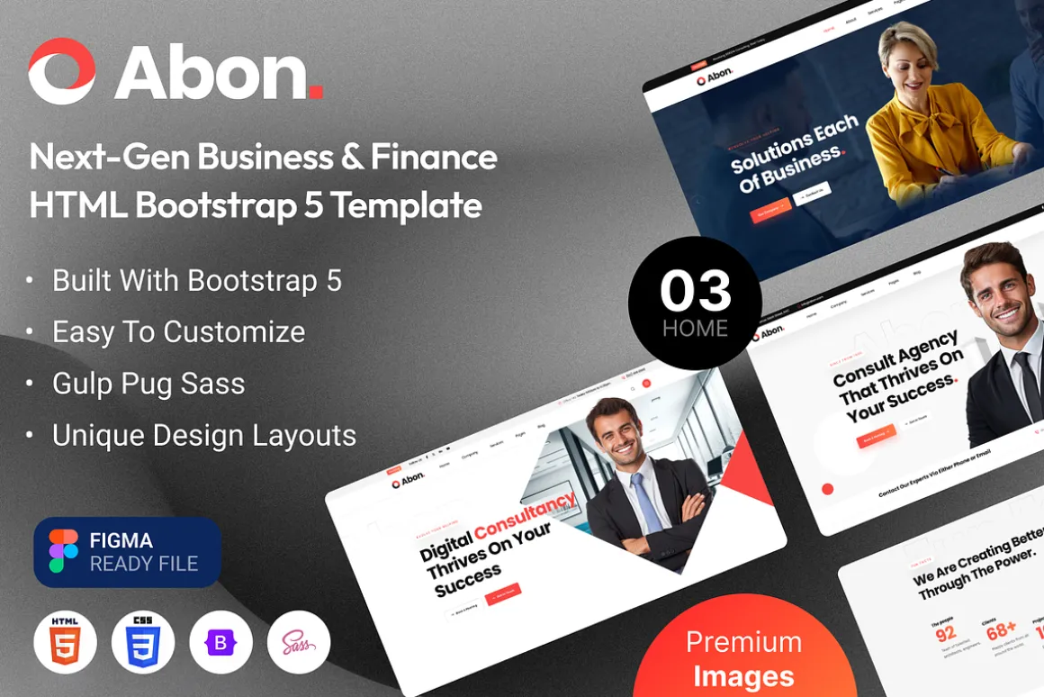 Abon - Business Finance HTML
