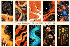 Aboriginal art digital 02. Posters.