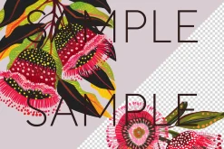 Aboriginal Style Flower Clipart PNG