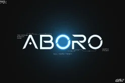 Aboro - Futuristic Science Font