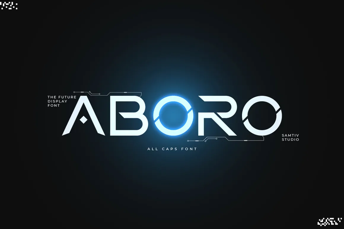Aboro - Futuristic Science Font