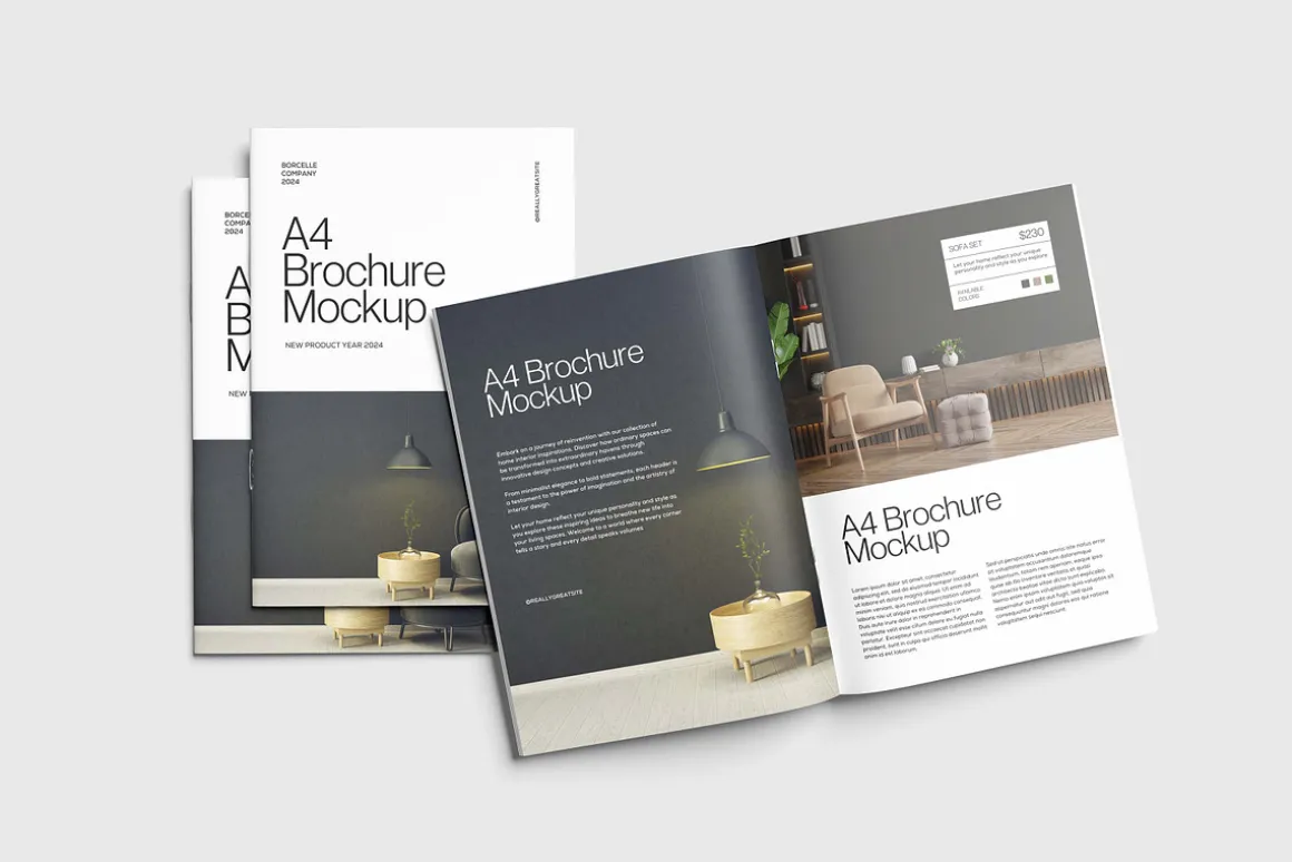 A4 Brochure Mockup