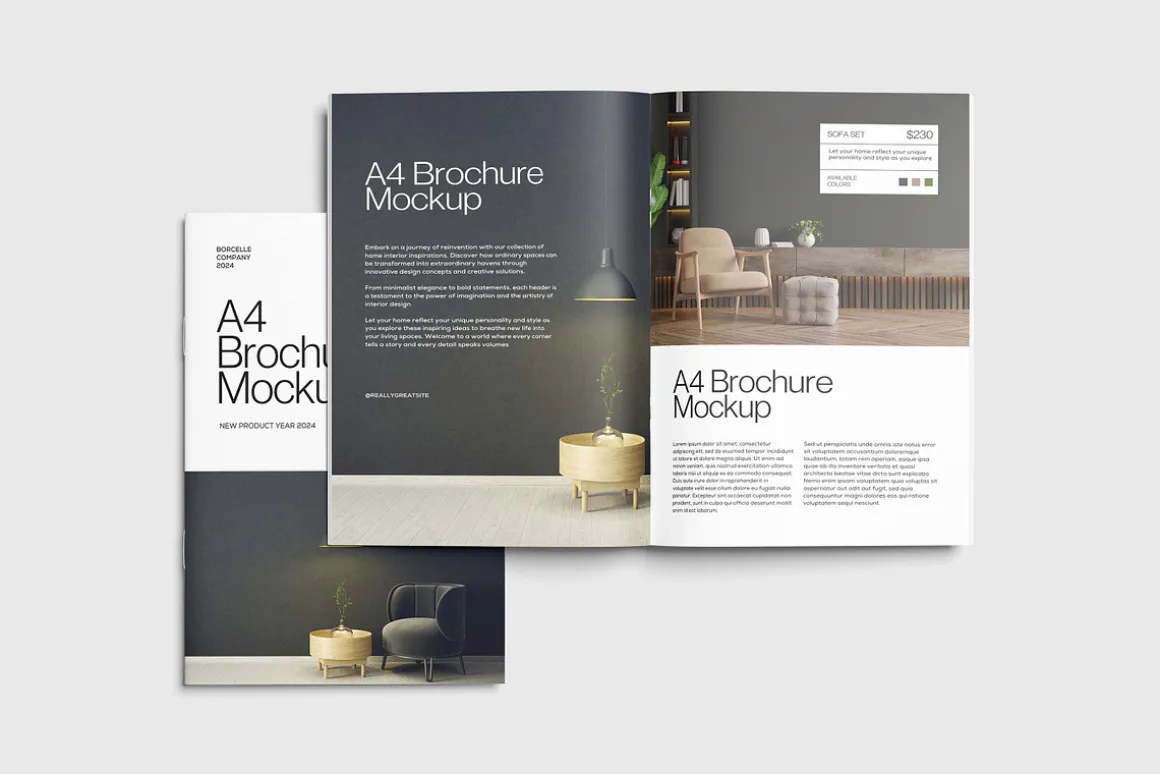 A4 Brochure Mockup