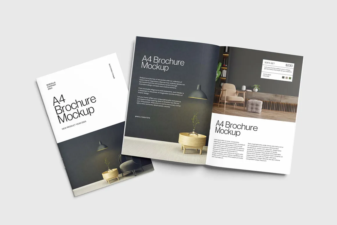 A4 Brochure Mockup