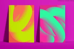 Abstract Forms 3D gradient shapes