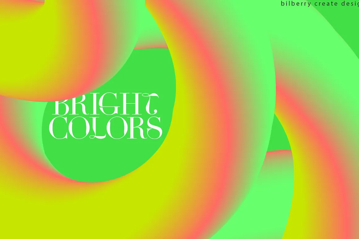 Abstract Forms 3D gradient shapes