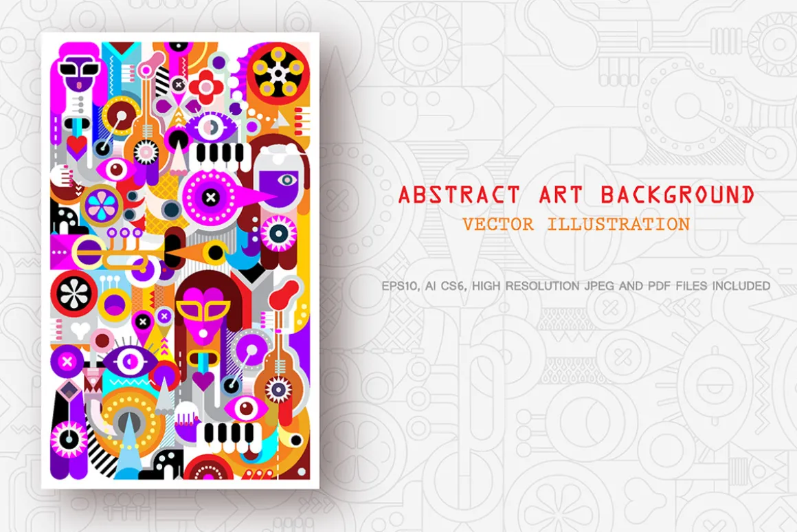 Abstract art vector background