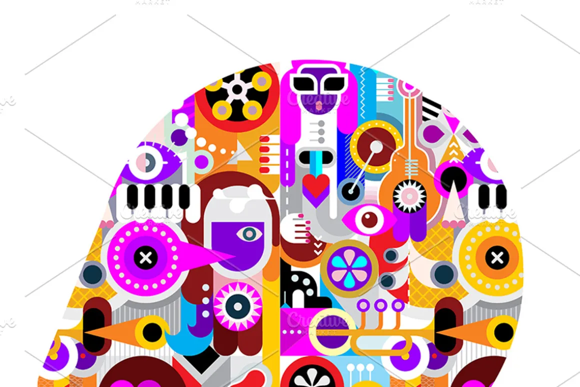 Abstract art vector background