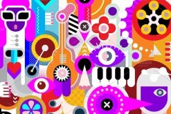 Abstract art vector background