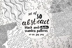 30 abstract black and white patterns