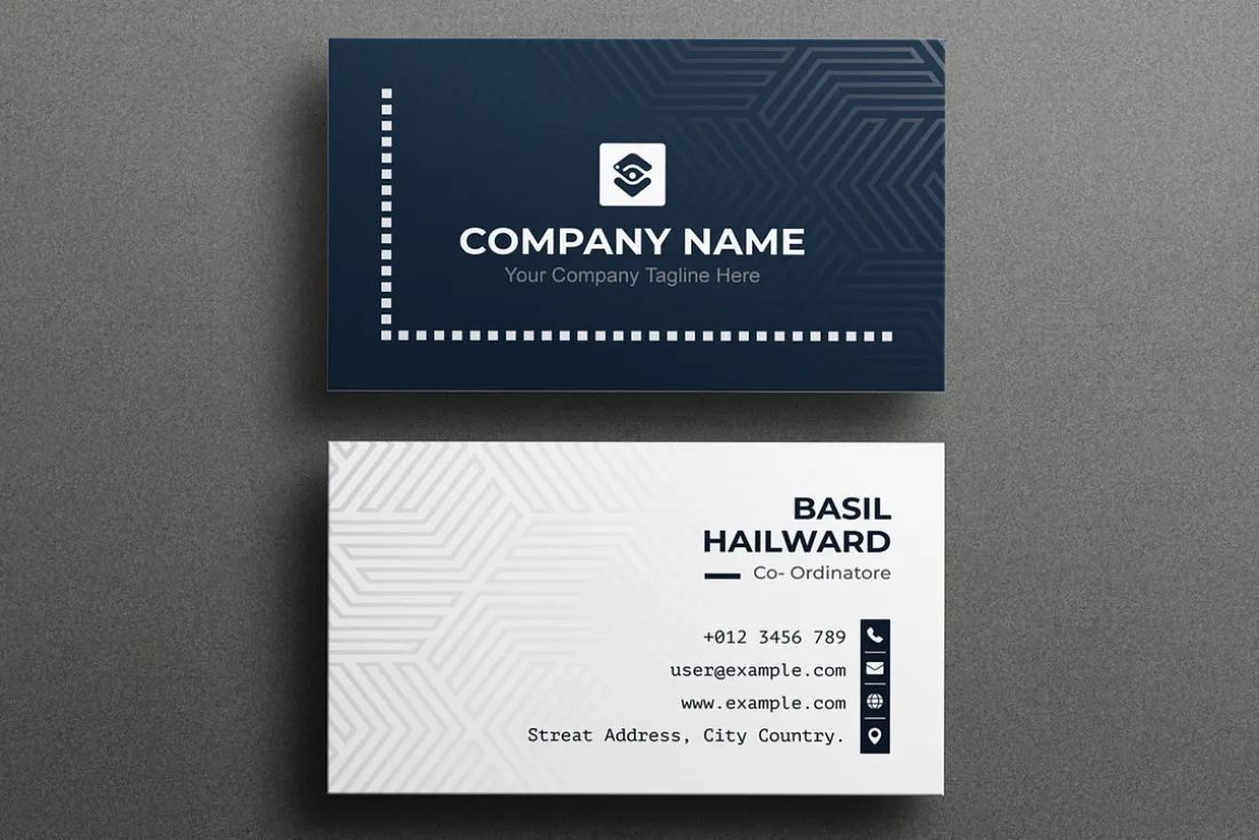 Abstract Business Card Layout