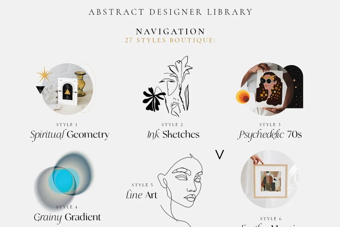 ABSTRACT DESIGN LIBRARY shapes