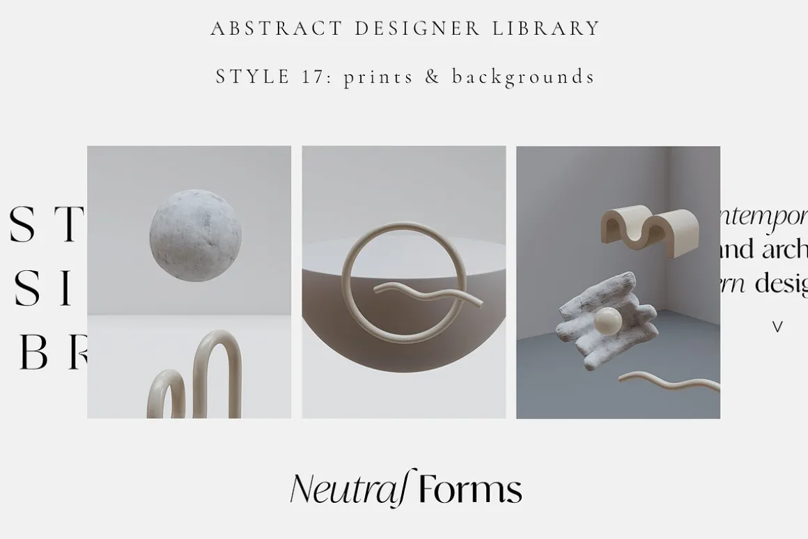 ABSTRACT DESIGN LIBRARY shapes