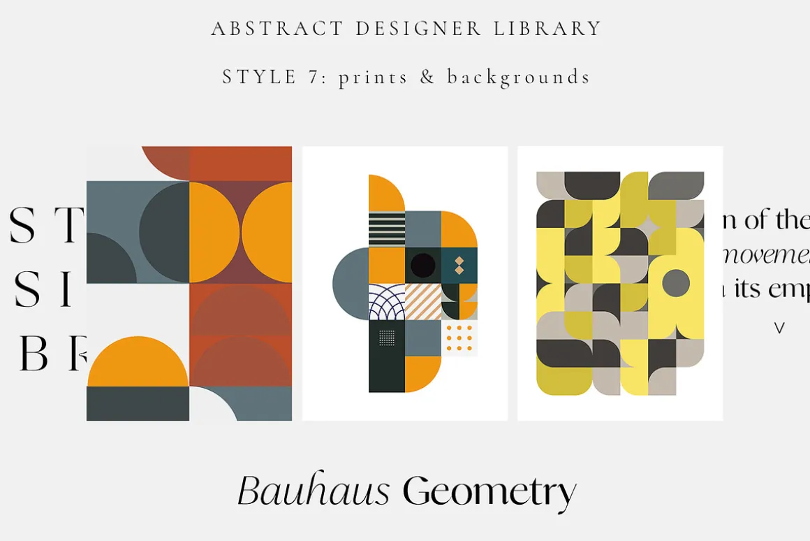 ABSTRACT DESIGN LIBRARY shapes