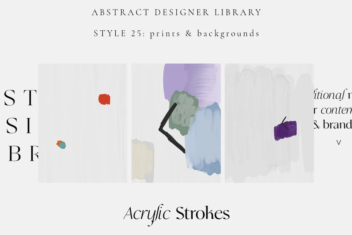 ABSTRACT DESIGN LIBRARY shapes
