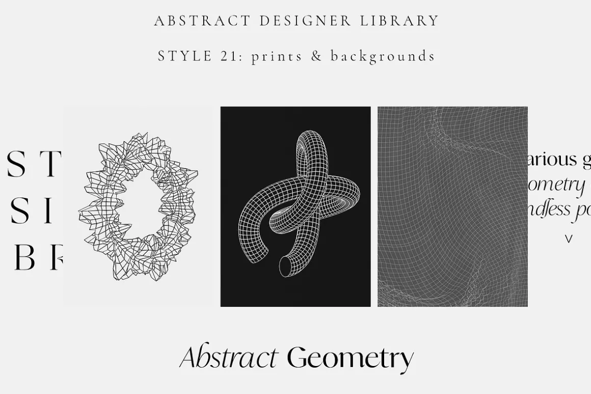 ABSTRACT DESIGN LIBRARY shapes