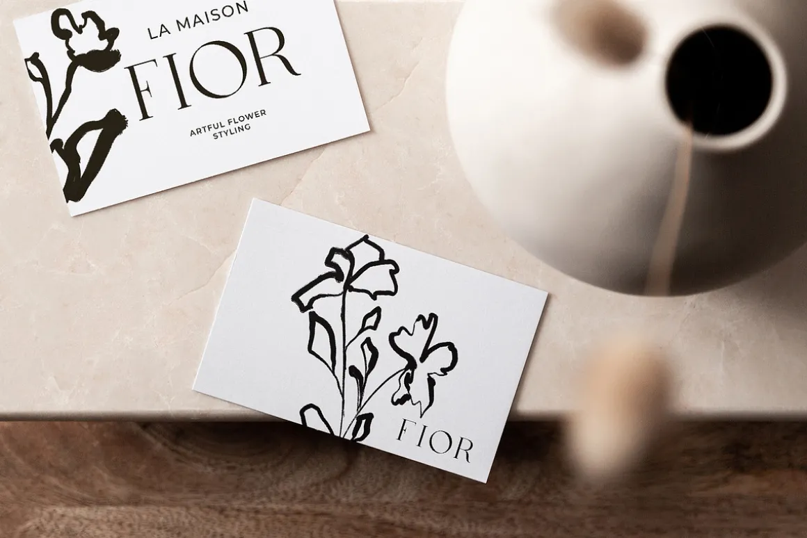 Abstract Floral Line Art & Poster