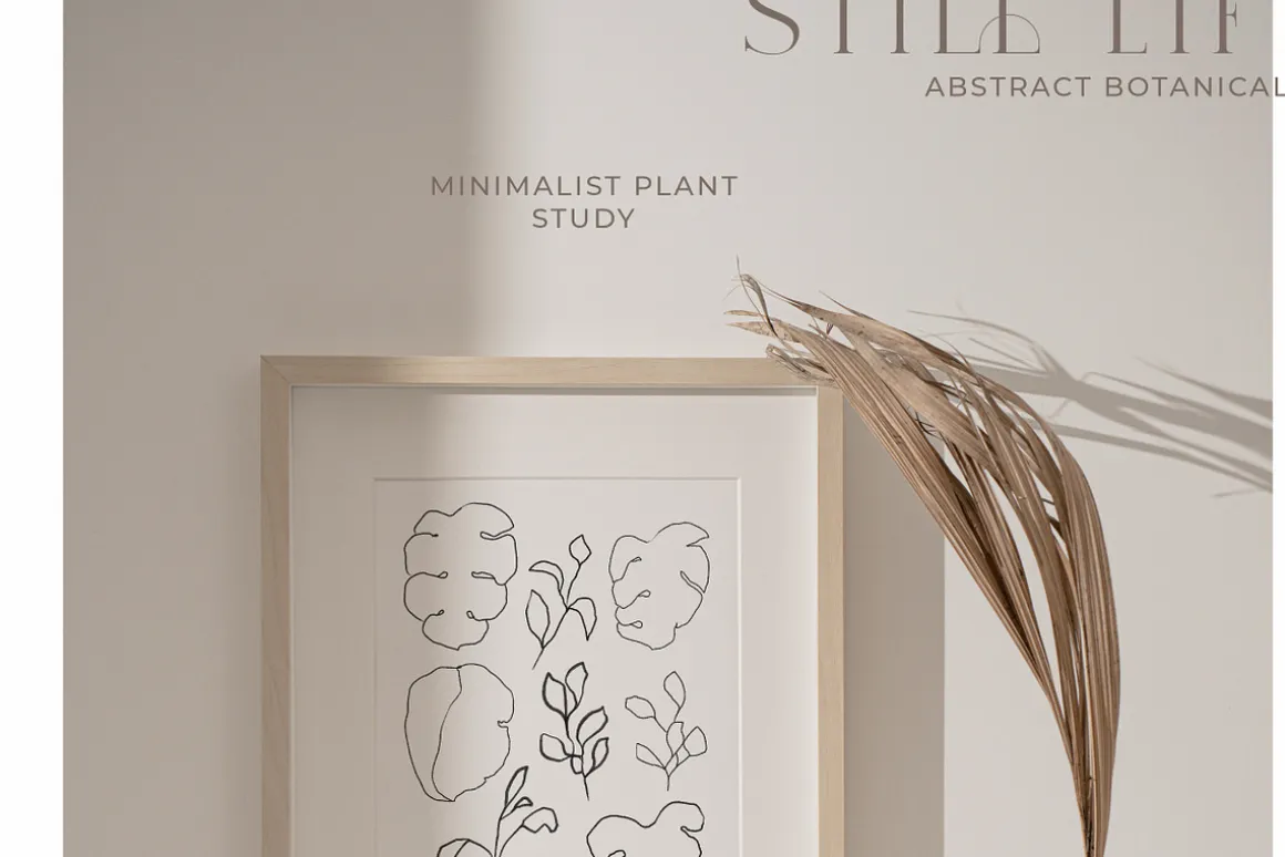 Abstract Floral Line Art & Poster