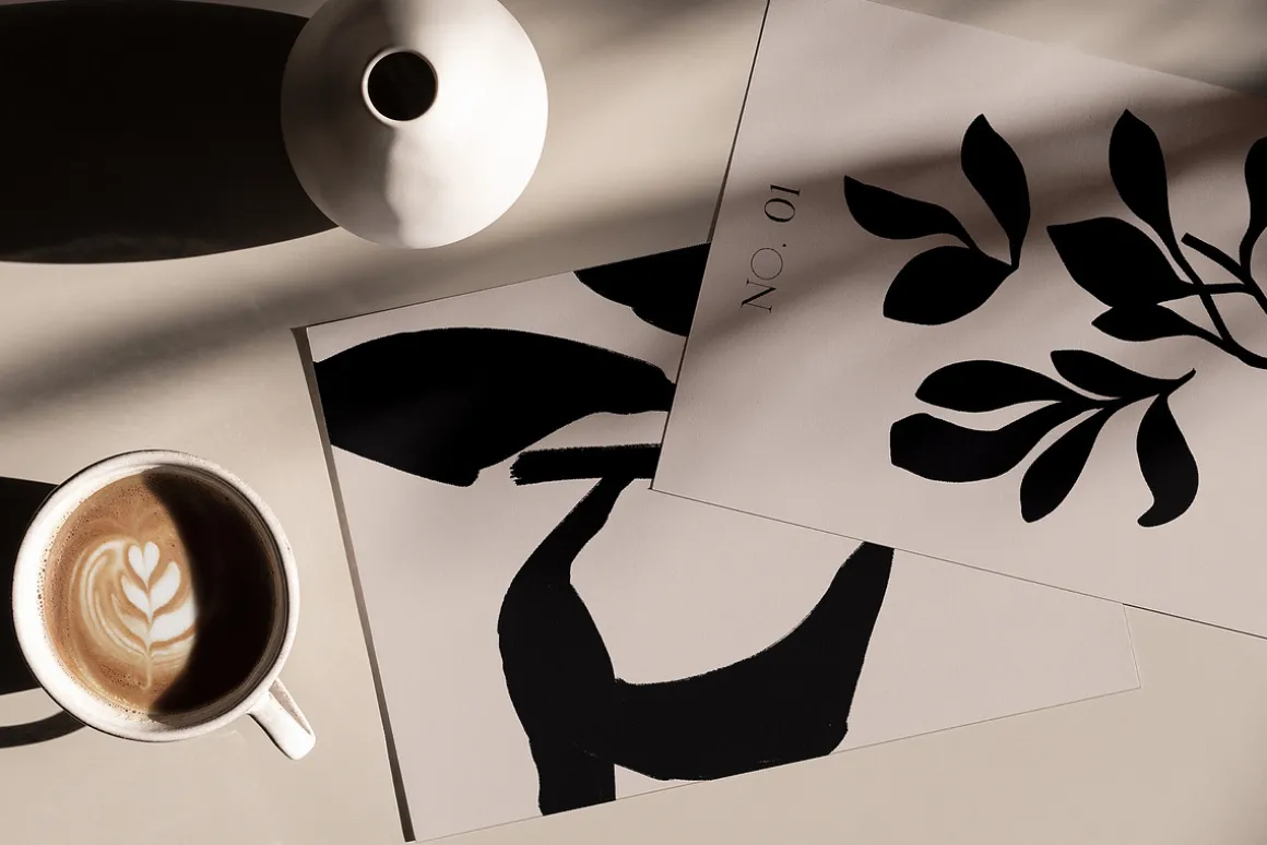 Abstract Floral Line Art & Poster