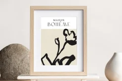 Abstract Floral Line Art & Poster