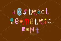 Abstract Geometric Font