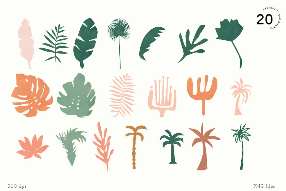 Abstract Jungle Shapes&Compositions