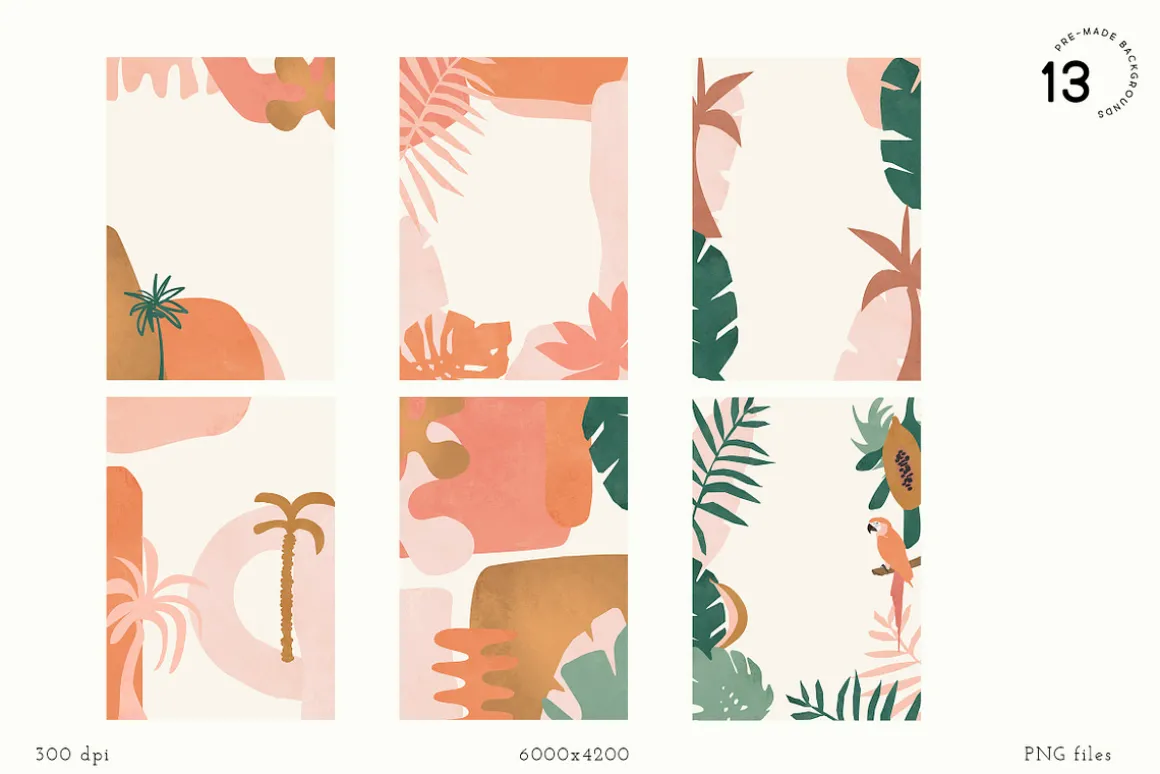 Abstract Jungle Shapes&Compositions