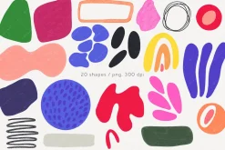Abstract Modern Flower Bundle
