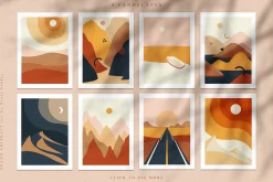 Abstract Modern Geometric Alphabet