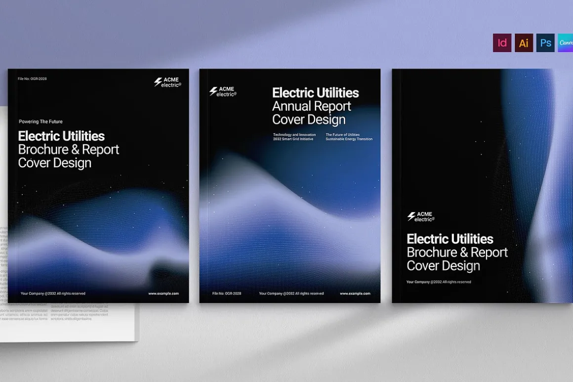 Abstract Report Brochure Cover Templ