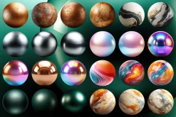 310 Abstract & Sphere PNG Elements