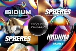 310 Abstract & Sphere PNG Elements