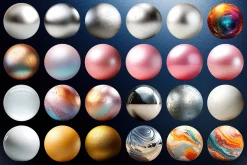 310 Abstract & Sphere PNG Elements