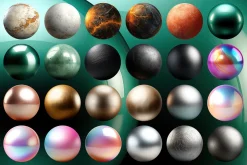 310 Abstract & Sphere PNG Elements