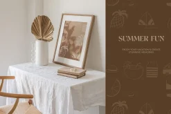 Abstract Summer Line Art & Poster