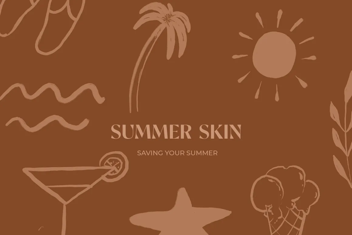 Abstract Summer Line Art & Poster