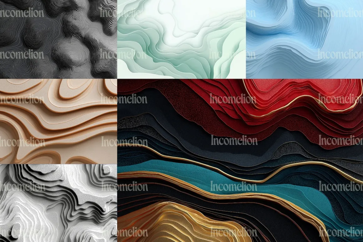 24 Abstract Topographical Wallpapers