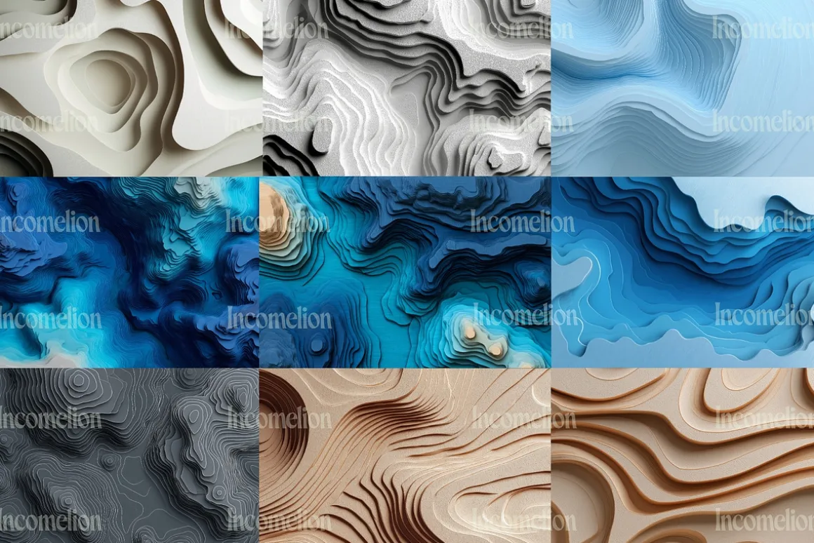 24 Abstract Topographical Wallpapers