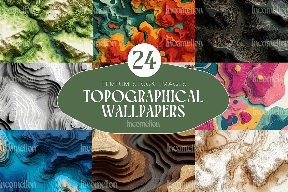 24 Abstract Topographical Wallpapers