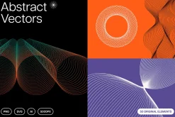 Abstract Twirls Elements Pack