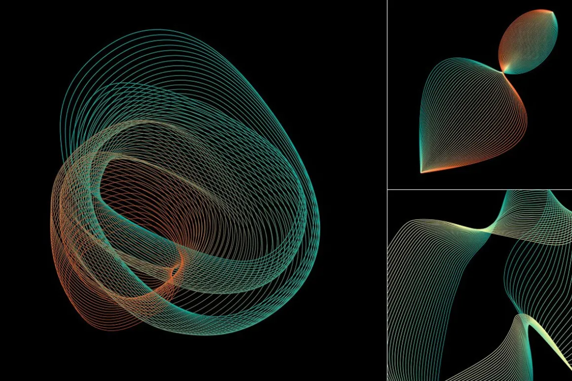 Abstract Twirls Elements Pack