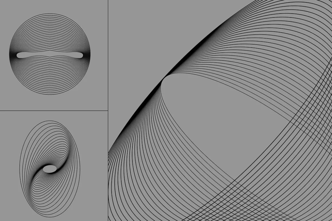 Abstract Twirls Elements Pack