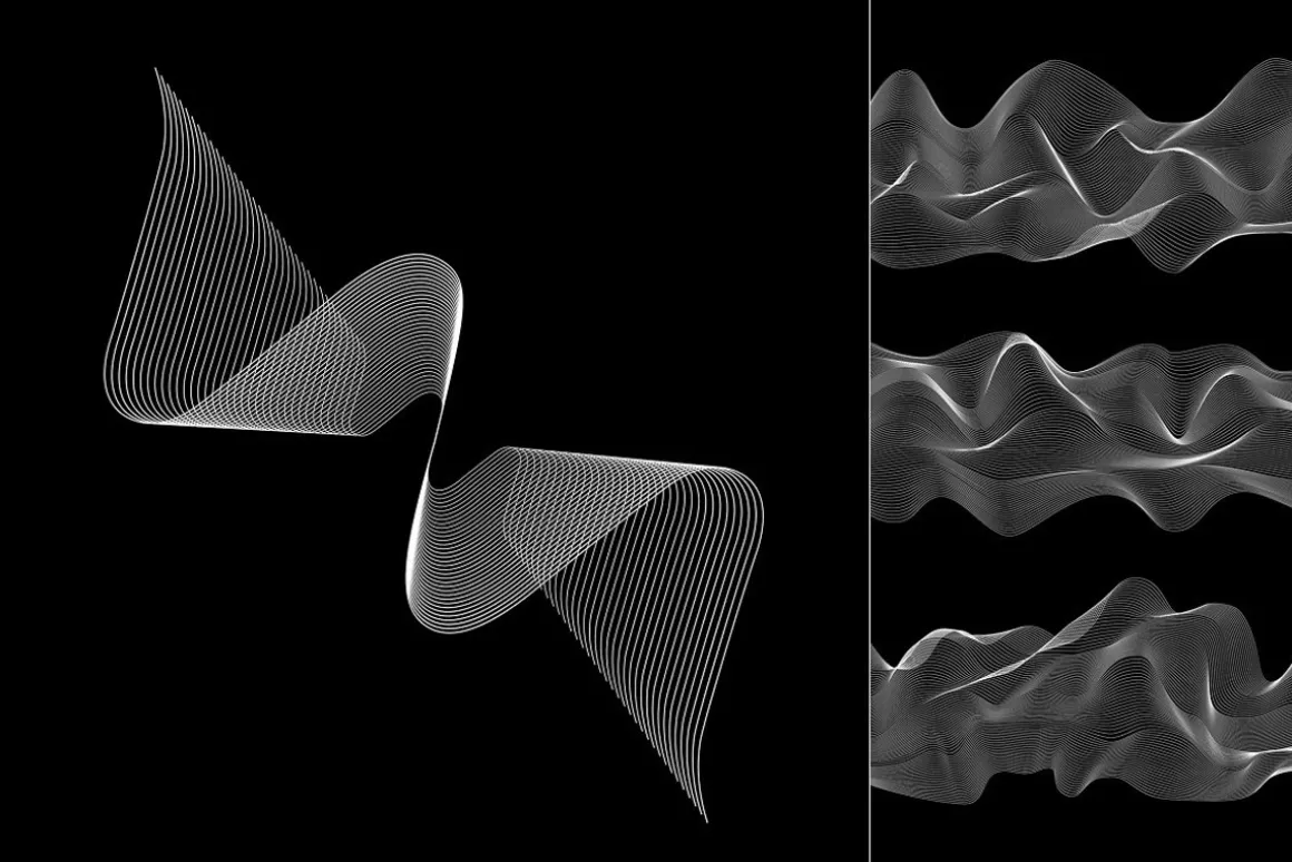 Abstract Twirls Elements Pack