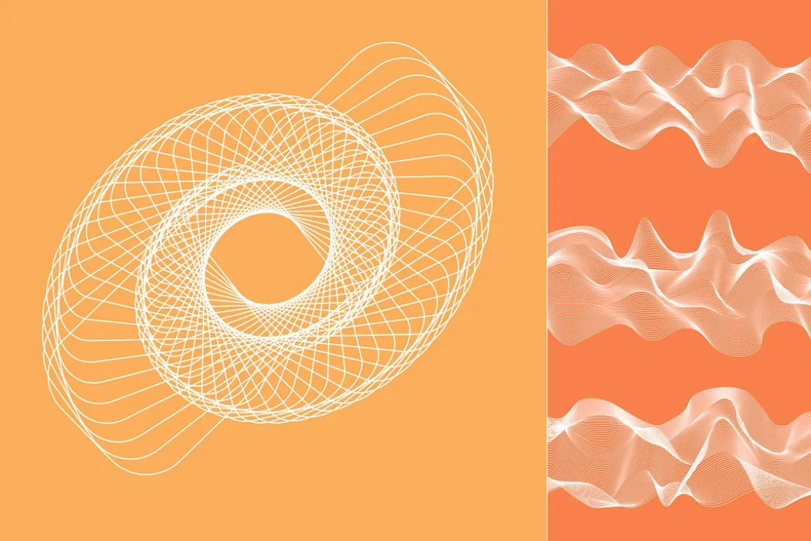 Abstract Twirls Elements Pack