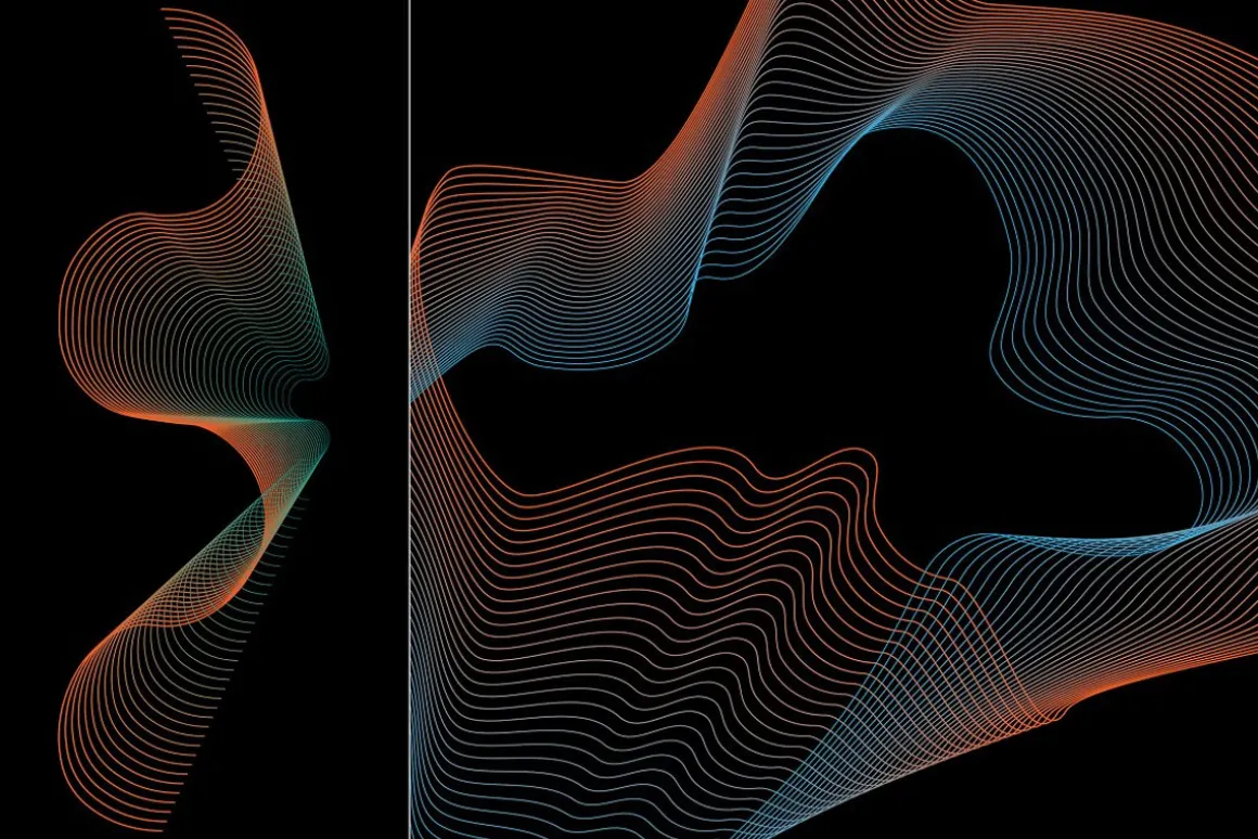 Abstract Twirls Elements Pack